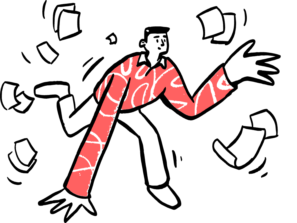 Open Doodles illustration for forms