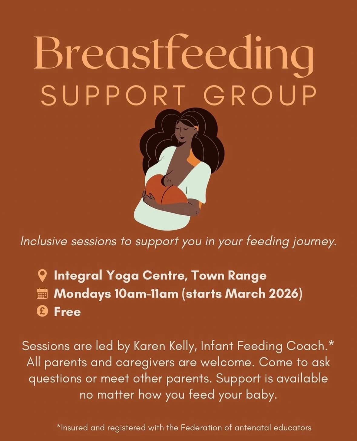 Breastfeeding support group gathering image