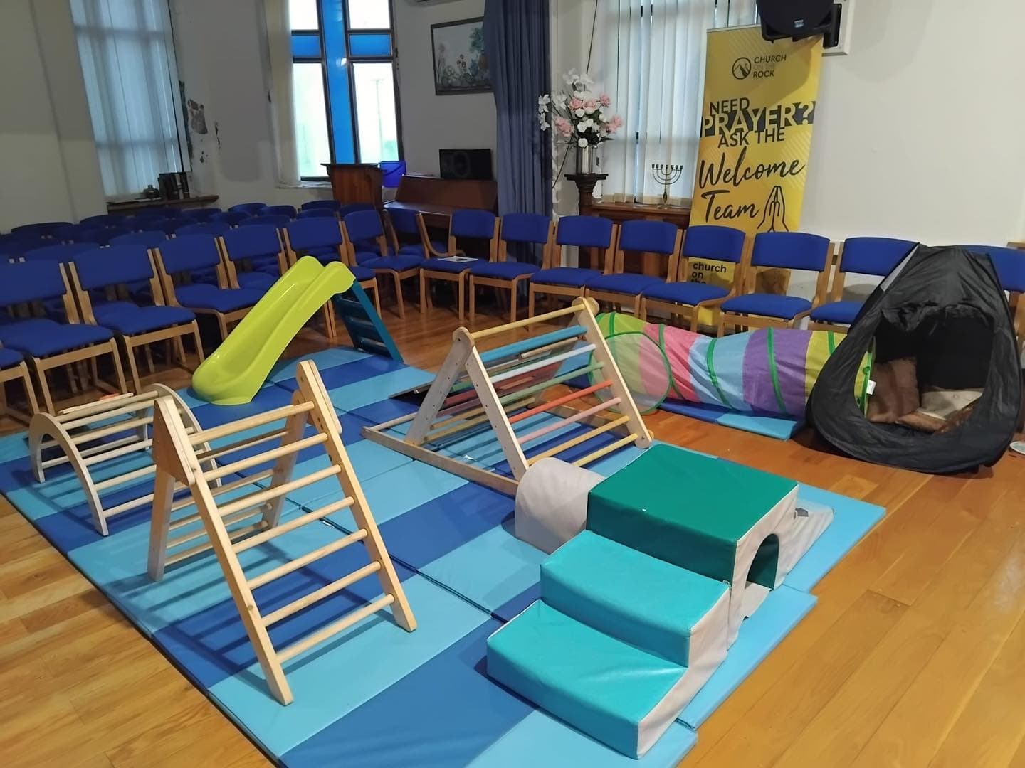 Children's activity area at a PACS group