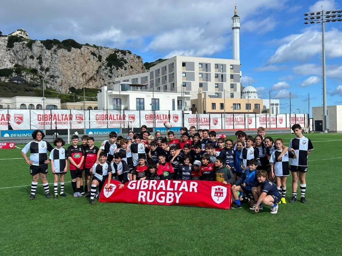 Gibraltar age-grade rugby tournament action