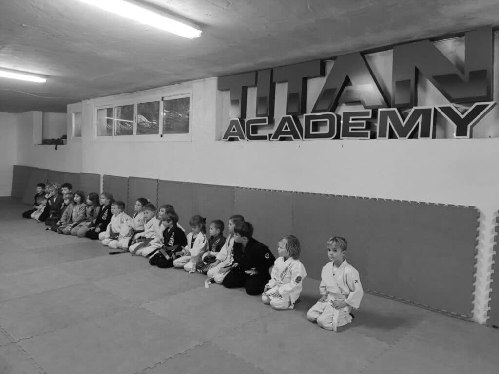 Titan Academy children taking part in BJJ class
