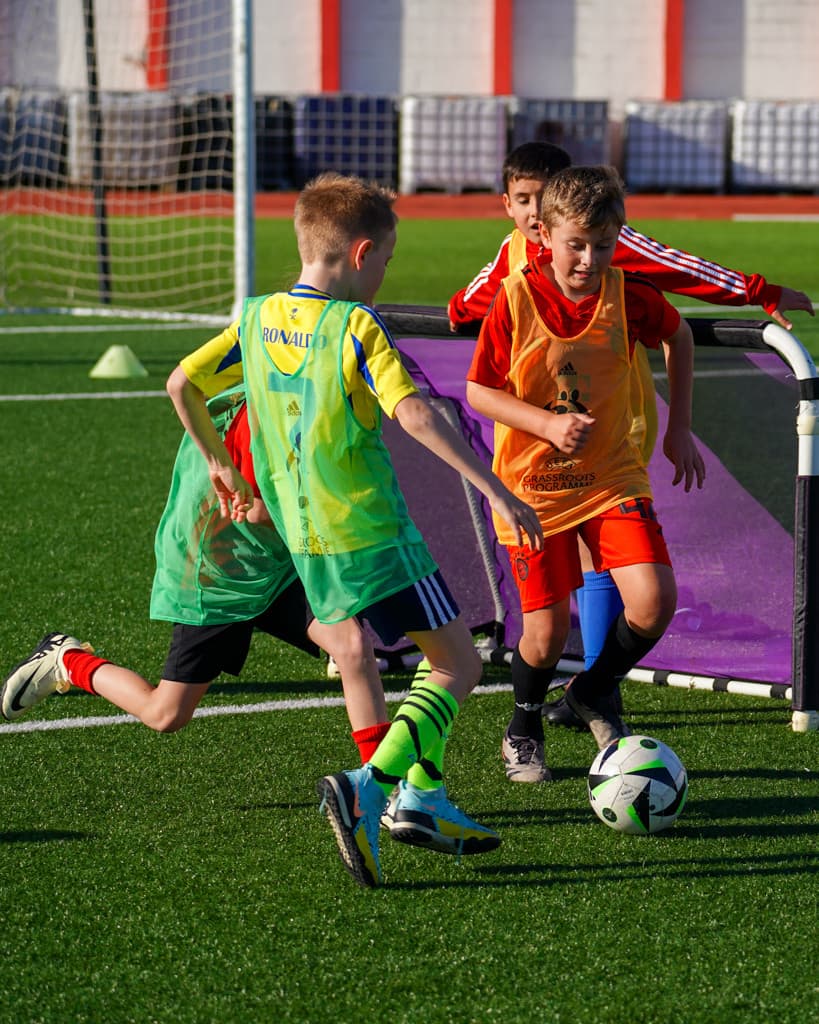 GFA youth football session at Victoria Stadium